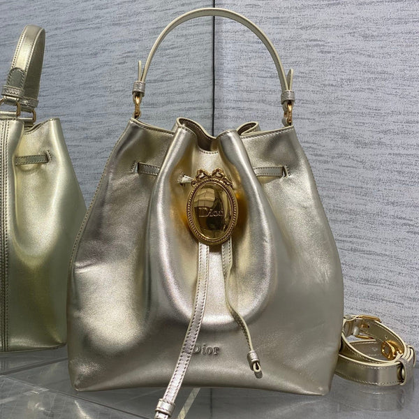 CD 2026 Bucket Bag 27cm Suede Lambskin