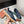 LP Tennis Walk Sneaker In Charcoal Blue Lambskin Lined With Wool Fleece 985658
