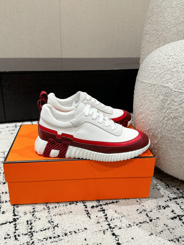 HM Sneaker In White Mesh Fabric 985317