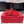 FG 26s T-strap Slippers Red Leather 923517