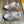 SNEAKERS IN GREY MESH BREATHABLE FABRIC AND BLUE MIX ORANGE CALFSKIN