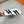 HM Men's Bouncing Sneaker White Black Calfskin Suede 696022