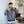 Gucci Men’s Zip Jacket With Web Grey Dark Grey Cotton Technical Fabric