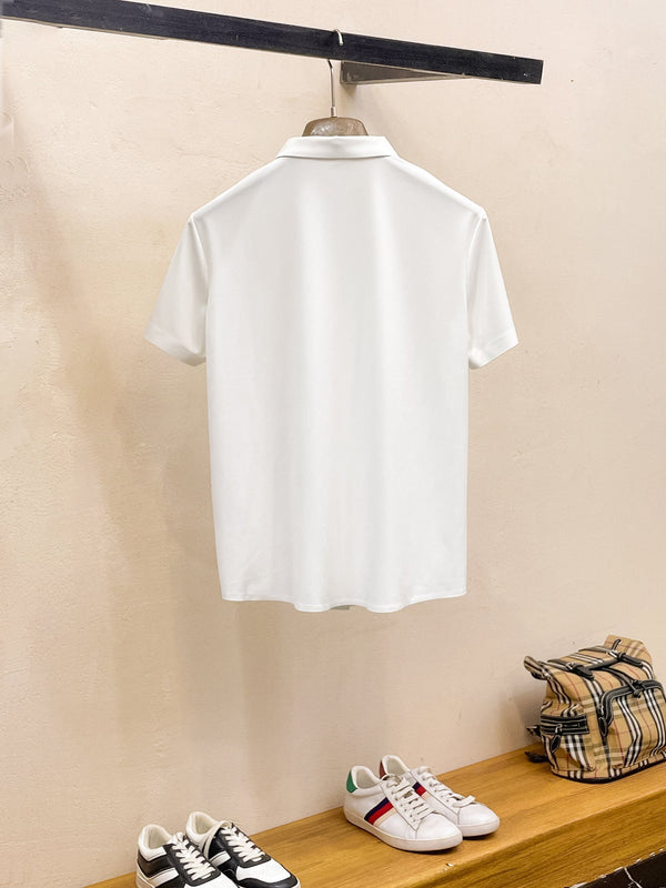 HM Men Short-Sleeve Polo Shirt Silk