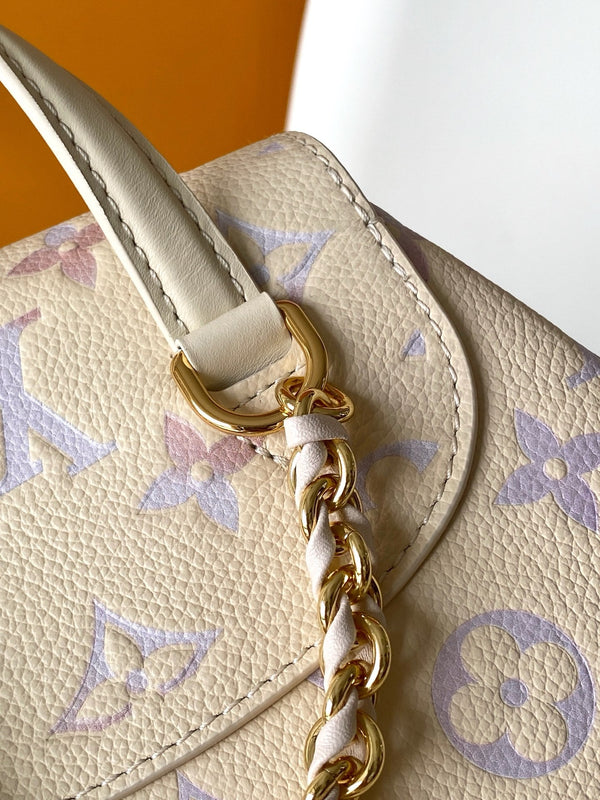 LV M15113 Backpack Monogram Embossed Cowhide Dream Cream GHW