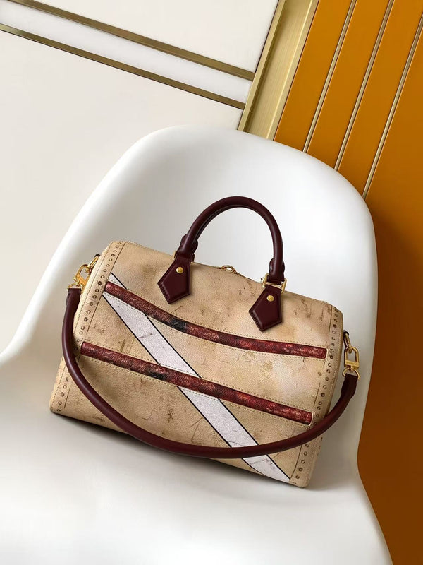 LV Speedy Soft 30 Beige Coated canvas