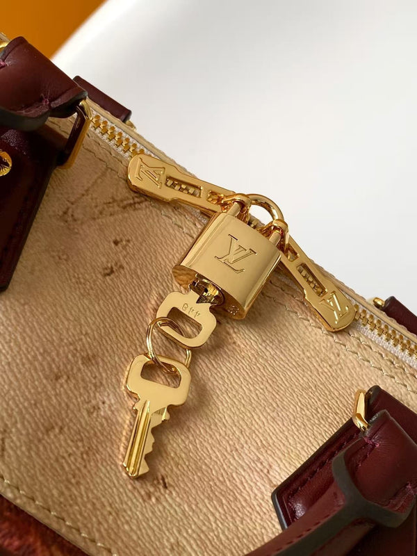 LV Speedy Soft 30 Beige Coated canvas