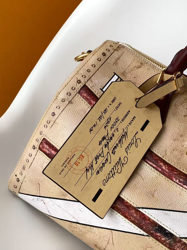 LV Speedy Soft 30 Beige Coated canvas