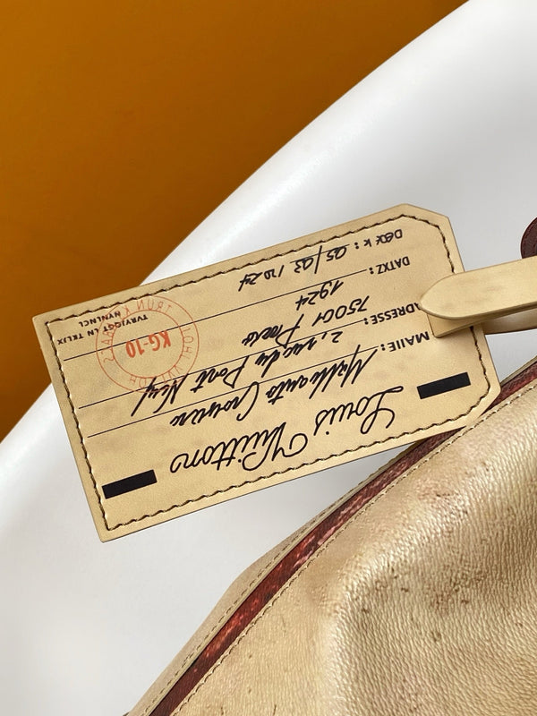 LV M28147 Noé Beige Coated Canvas