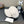 BAKER BOY CAP IN WHITE FABRIC 400797