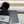 BEANIE HAT IN BLACK MIX DOLPHIN GRAY WOOL AND FOX FUR 422505