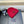 BEANIE HAT IN RED WOOL AND RABBIT FUR 433476