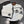 CC Hat Scarf Gloves Set White Black Knit 470403