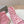 PINK CANVAS HIGH-TOP SNEAKERS LOGO GRAFFITI