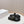PRA CROCODILE MOTIF SLIDES SANDALS BLACK CALFSKIN