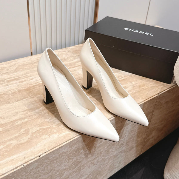 CC Métiers d’art 2026 Pumps 9.5cm White Sheepskin 898966