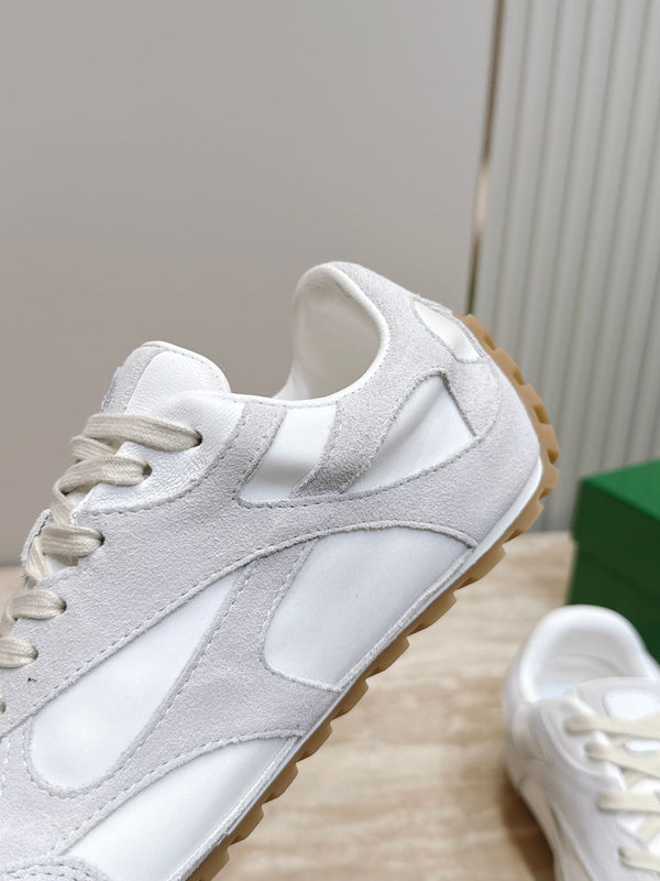 BV Orbit Flash Retro Sneake White Leather Suede 934417