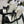 CC Combat Boots White Black Quilted Lambskin 944574