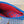 LV M14692 Pochette Voyage Blue Red Monogram Glow Canvas & Cowhide