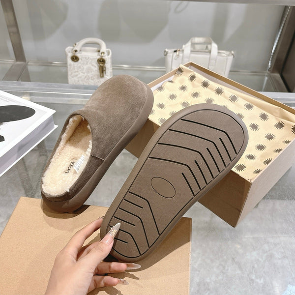 UGG Classic Ultra Mini Mule Muted Brown Wool Suede 518883