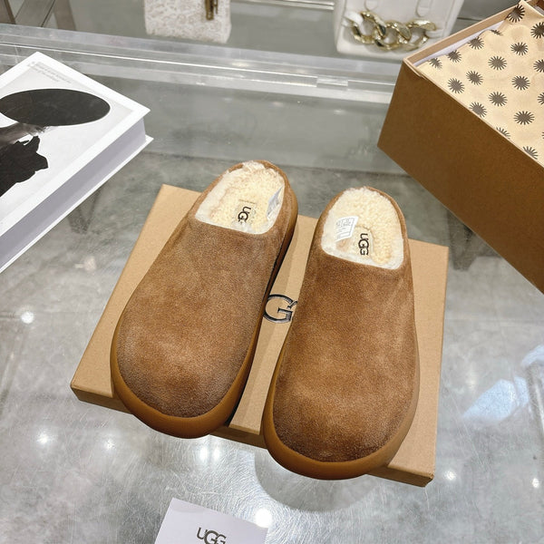 UGG Classic Ultra Mini Mule Brown Wool Suede 518886
