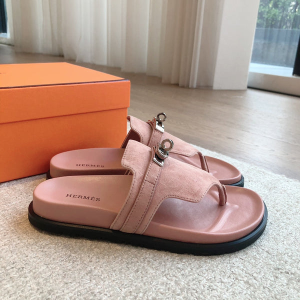 EMPIRE SANDAL LIGHT PINK SUEDE