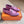 Paris Loafer Crocodile Pattern Purple Calfskin With Silver Signature Buckle 734375