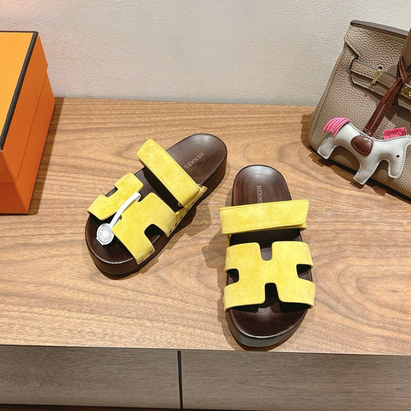 HM Men's Chypre Slide Yellow Suede 550928