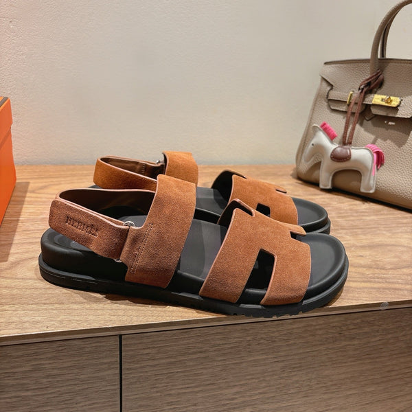 HM Men's 25 Chypre Sandals Brown Suede 651347