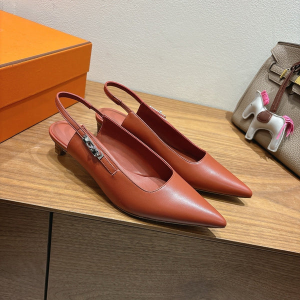 HM Lover Pump 40mm Brown Calfskin 429020