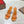 CL 25 Cross-Strap Slippers Orange Gloss Calf Patent Leather Rivets 314924
