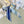 CD Twilly Mini Scarf 105cm Blue Colorful Mulberry Silk 945716