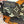 LV Twilly Mini Scarf 120 Black Brown Silk Twill 967458