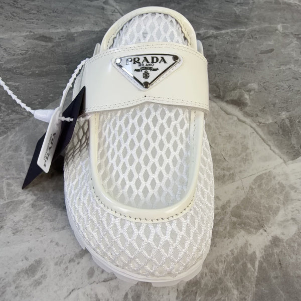 Prada 2026 Platform Mules 20mm Raffia Leather 789429