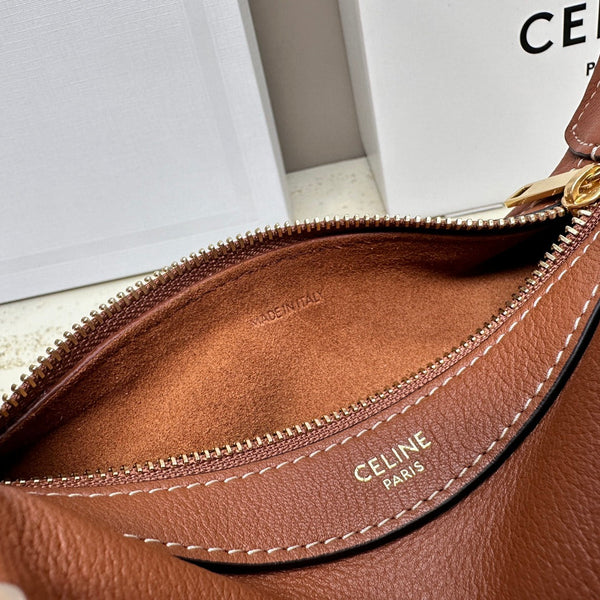 MINI 19 ROMY IN BRONZE BROWN SUPPLE CALFSKIN