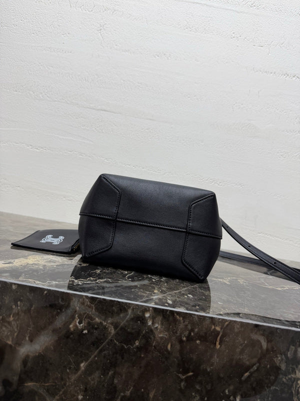 CL Small Hobo Black Supple Smooth Calfskin