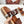 TWO-STRAP SANDALS IN CHESTNUT BROWN CALFSKIN