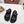 TWO-STRAP SANDALS IN BLACK CALFSKIN