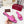 GG 2026 Early Spring Mule Hot Pink Canvas Sheepskin 688515