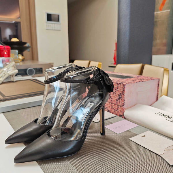 JC Marja Pumps 10cm Black Leather 900896