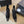 BONGADE BOOTS IN BLACK CALFSKIN AND SEQUINS