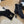 BONGADE BOOTS IN BLACK CALFSKIN AND SEQUINS