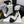 CC 26 Combat Boot White Black Tweed Leather 588800