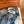 Fendi 25 Colorful Yarn Embroidered Letter Jeans Blue Cotton
