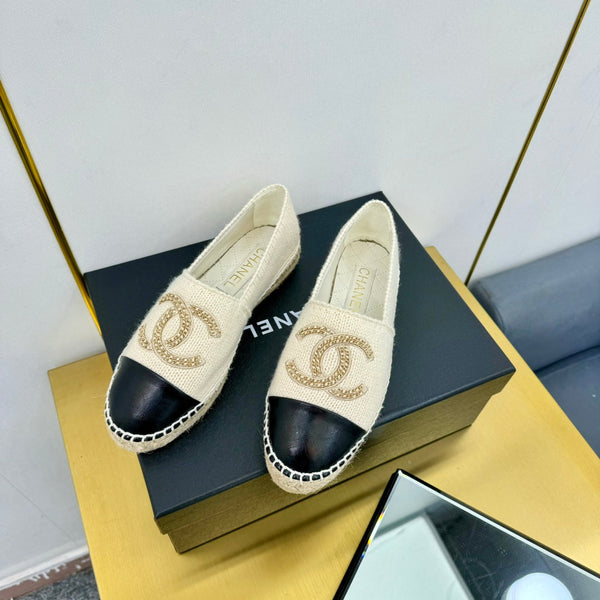 CC 25s Loafers Beige Light Wool Leather 297814