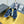 cc womens sneaker in blue wool tweed and suede 137619