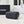 CC 25C Vanity Top Handle 17cm Black Grained Calfskin Light Gold Hardware