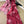 HORSE & CARRIAGE PRINT SCARF 195 CM IN RED PINK 375240