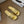 amy flat mule gold metalic lambskin
