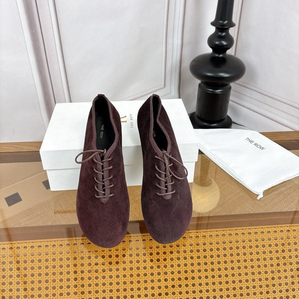 TR Deep Mouth Slip-on Loafers Coffee Suede 931972